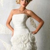 Robe de mariée courte ange étoiles