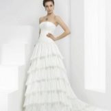 Wedding dress from Pepe Botella layered