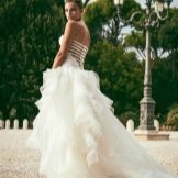 Wedding dress by alessandro angelozzi with open back