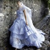 Wedding dress by alessandro angelozzi blue