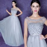 Evening dress from China made of chiffon