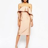 Silk dress for the Pear (triangle) figure