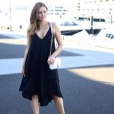 Black Casual A-Line Pinafore Dress