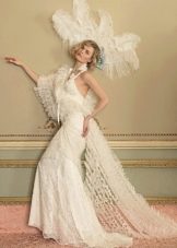 Boho chic wedding dress