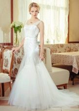 Robe de mariée Anna Delaria avec bretelles transparentes