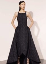 Short front A-line evening dress
