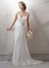 Straight wedding dress