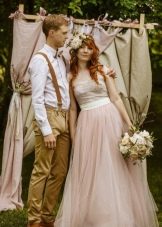 Rustic Pastel Wedding Dress