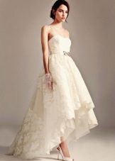 Short front wedding dress by Temperley London