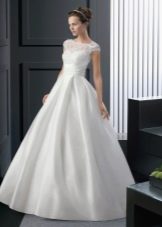 Lush closed wedding dress