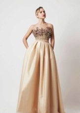 Evening dress beige lush