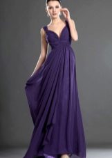 Dark Violet Evening Dress