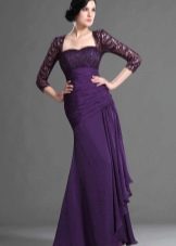 Dark Violet Evening Dress