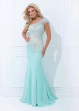 Mint evening dress