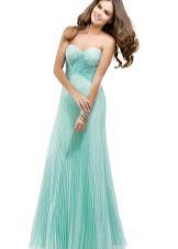 Mint evening dress - brunette