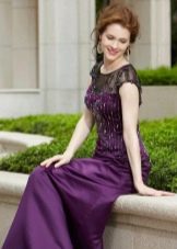 Purple dress for mother of the groom