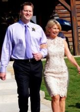 Lace dress sheath for the mother of the groom