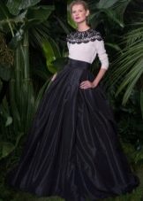 Dolce and Gabbana floor-length evening dress with sleeves
