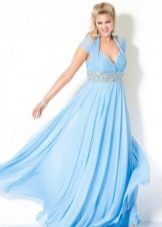 Evening dress in the Greek style for the full