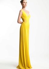 Evening dress yellow from Rani Zakhem