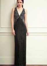 Evening dress black and gray