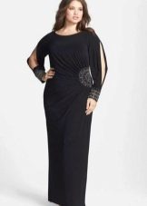 Evening dress for plump black straight
