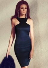 Inexpensive black evening sheath dress