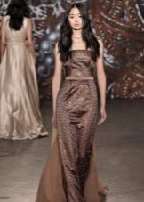 Evening dress brown