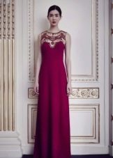 Evening dress by Jenny Packham crimson