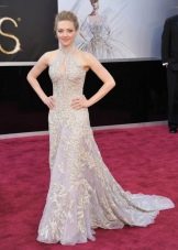 Expensive evening dress by Alexander McQueen