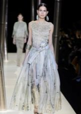 chiffon evening dress by Armani