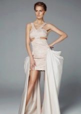 Robe fourreau de soirée avec traine