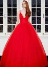 Lush evening red dress