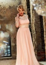 Evening dress in empire style chiffon light