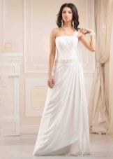 Greek wedding dress with one strap