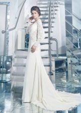 Mermaid wedding dress with lace