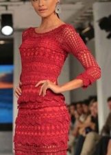 Evening dress from Vanessa Montoro red