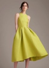 Evening dress with midi corset