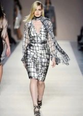 Plaid evening dress