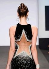Open Back Star Shaped Evening Dress
