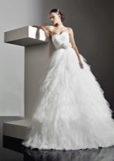 Lush chiffon wedding dress