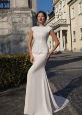 Peplum wedding dress
