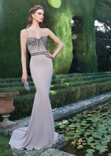 Mermaid evening dress by Tariq Ediz