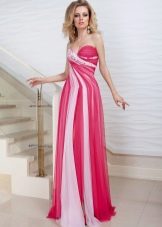 Evening dress from Oksana mucha white and pink