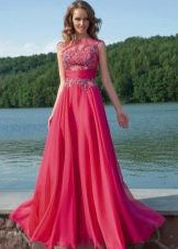 Red evening dress by Oksana Mukha