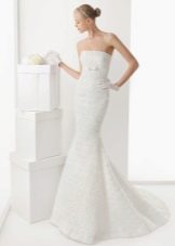 Wedding dress made of textured fabric from Rosa Clara 2013