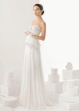 Wedding dress from Rosa Clara 2014 straight with embroidery