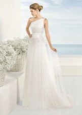 Greek style wedding dress one shoulder