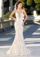 Ivory Lace Mermaid Wedding Dress