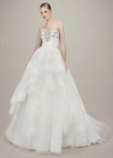 Anzoni wedding dress with tiered skirt 2016